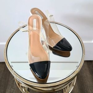 Modern Dip Toe heels, cute!